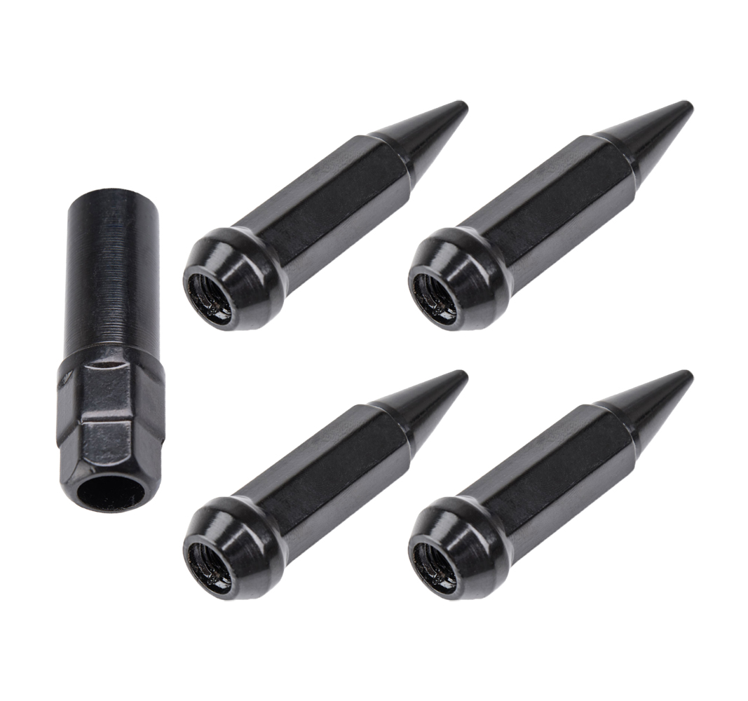 (4 Pack) MSA Spike Taprd Lug Nut w/ Socket Key FitPolaris RZR PRO XP